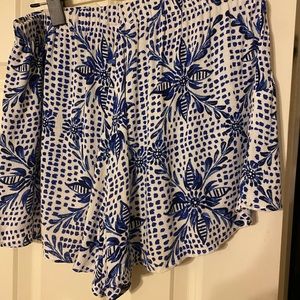 Show Me Your Mumu High Waisted Linen Shorts Sz M